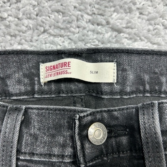 Levi's Jeans Mens 34 x 34 Straight Leg Slim Black Aged Casual Denim Classic Aged - Picture 2 of 5